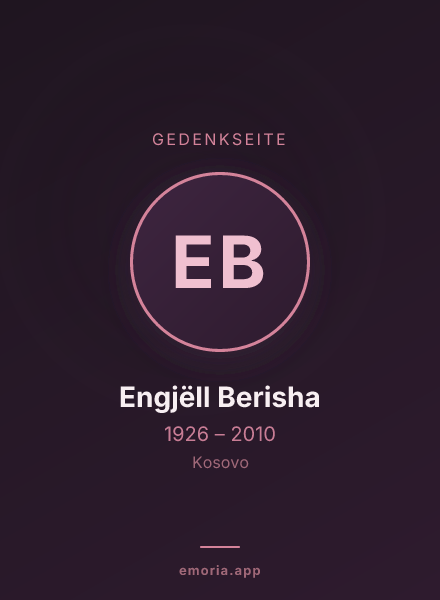 Gedenkportrait von Engjëll Berisha