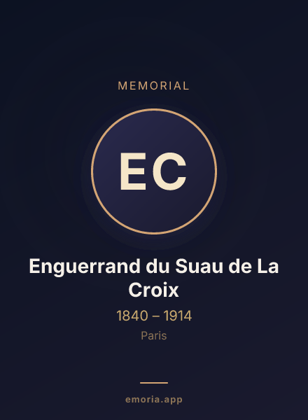 Memorial portrait of Enguerrand du Suau de La Croix