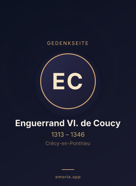 Gedenkportrait von Enguerrand VI. de Coucy