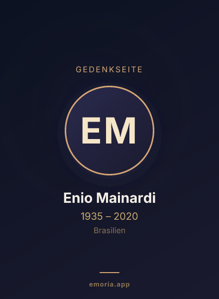 Gedenkportrait von Enio Mainardi