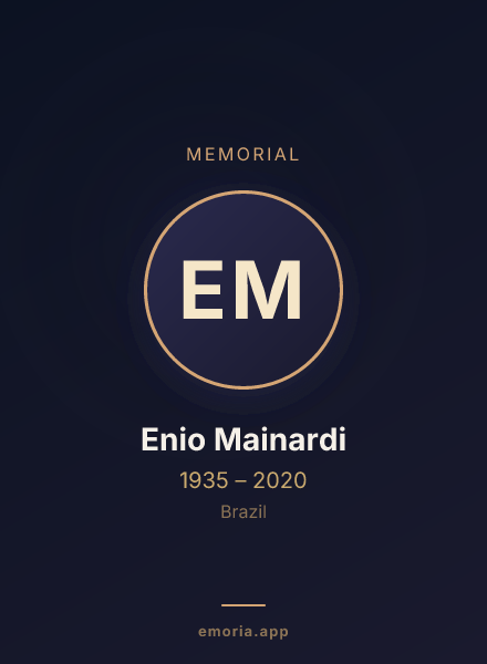 Memorial portrait of Enio Mainardi
