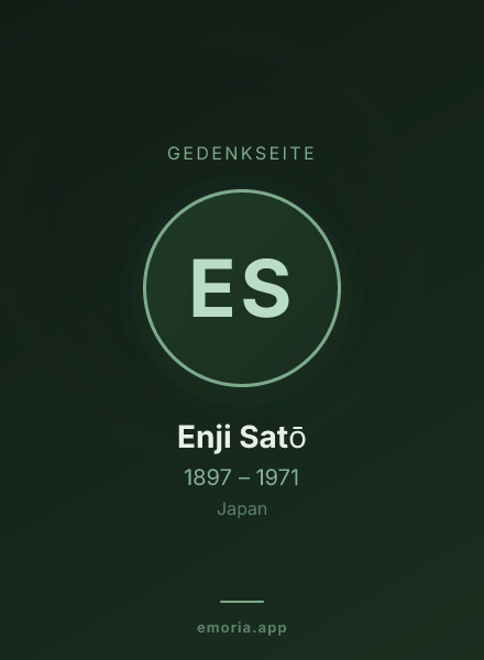 Gedenkportrait von Enji Satō