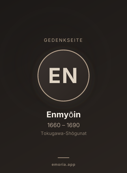 Gedenkportrait von Enmyōin
