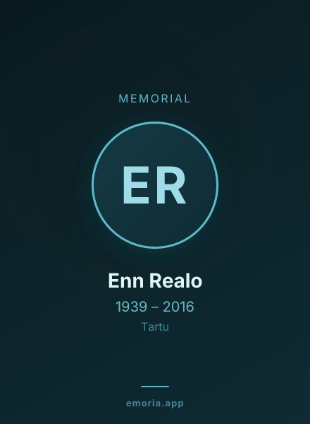 Memorial portrait of Enn Realo