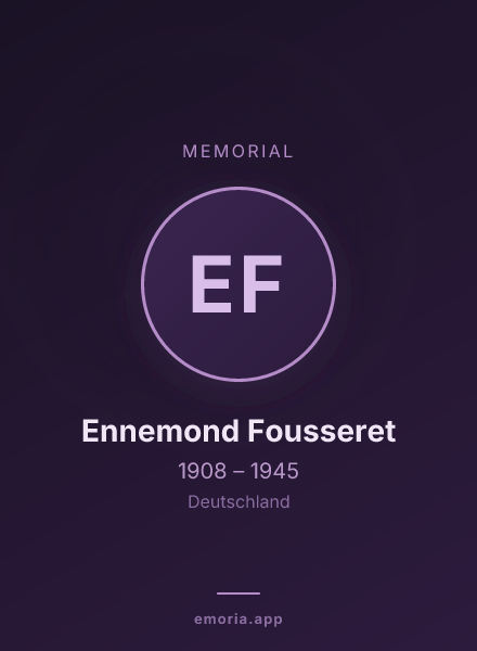 Memorial portrait of Ennemond Fousseret