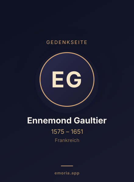 Gedenkportrait von Ennemond Gaultier