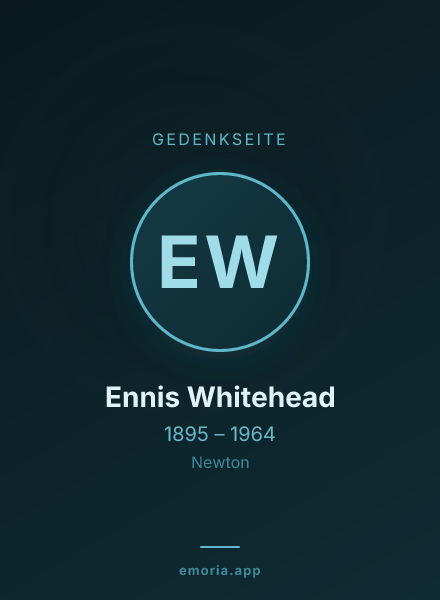 Gedenkportrait von Ennis Whitehead