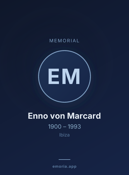 Memorial portrait of Enno von Marcard