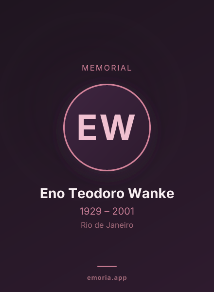 Memorial portrait of Eno Teodoro Wanke