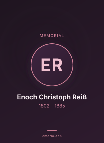 Memorial portrait of Enoch Christoph Reiß