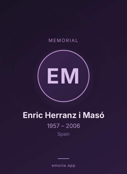 Memorial portrait of Enric Herranz i Masó