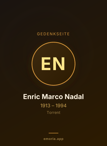 Gedenkportrait von Enric Marco Nadal