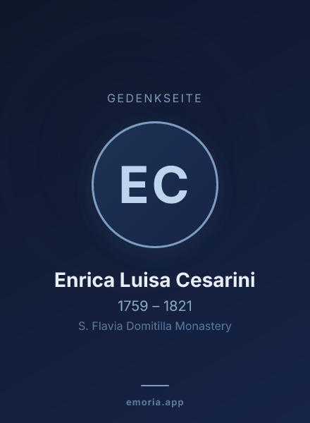 Gedenkportrait von Enrica Luisa Cesarini