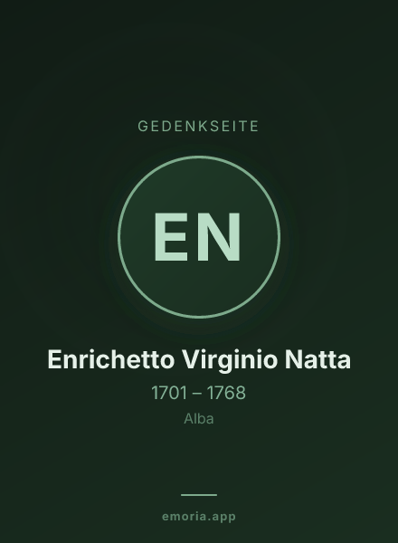 Gedenkportrait von Enrichetto Virginio Natta