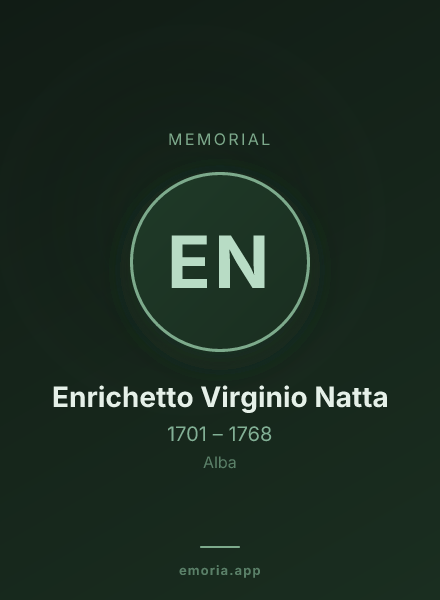 Memorial portrait of Enrichetto Virginio Natta
