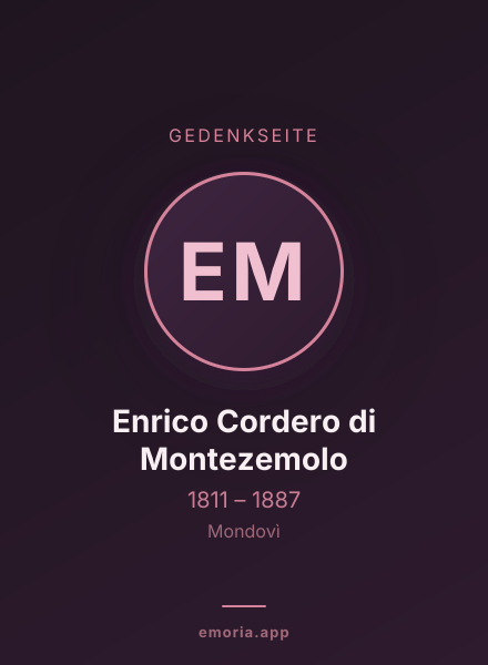 Gedenkportrait von Enrico Cordero di Montezemolo