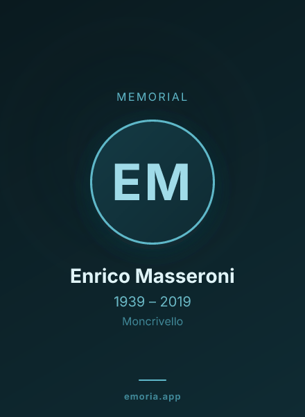 Memorial portrait of Enrico Masseroni