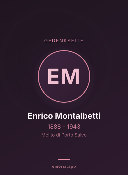 Gedenkportrait von Enrico Montalbetti