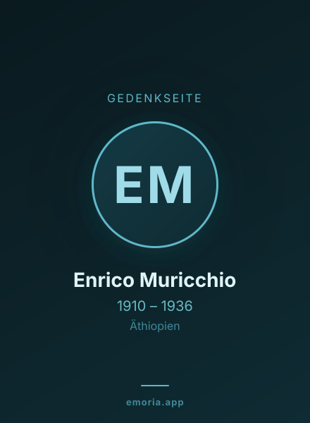 Gedenkportrait von Enrico Muricchio