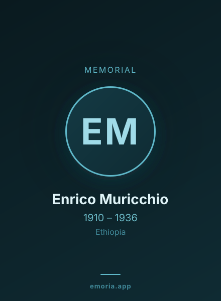 Memorial portrait of Enrico Muricchio