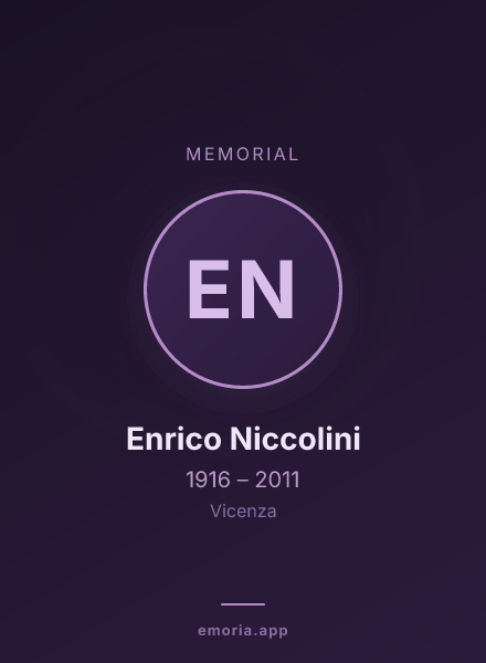 Memorial portrait of Enrico Niccolini
