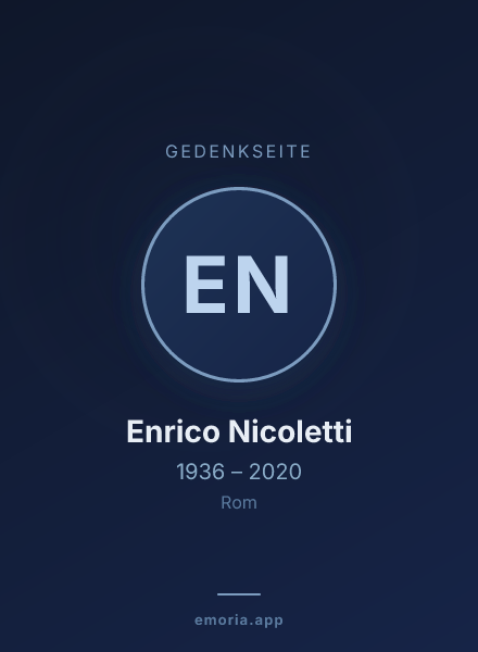 Gedenkportrait von Enrico Nicoletti