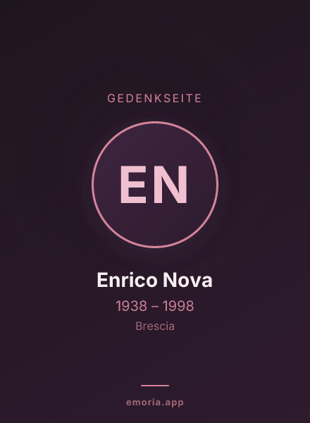 Gedenkportrait von Enrico Nova