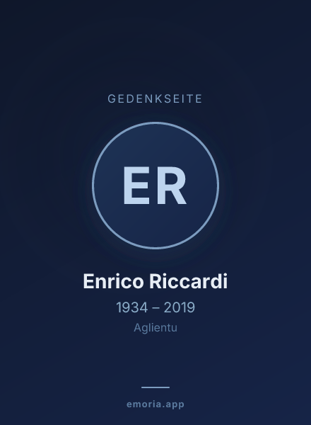 Gedenkportrait von Enrico Riccardi