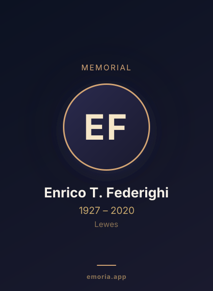 Memorial portrait of Enrico T. Federighi