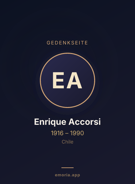 Gedenkportrait von Enrique Accorsi