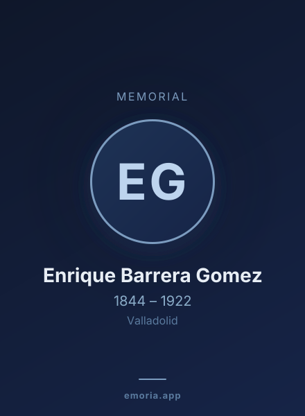 Memorial portrait of Enrique Barrera Gomez