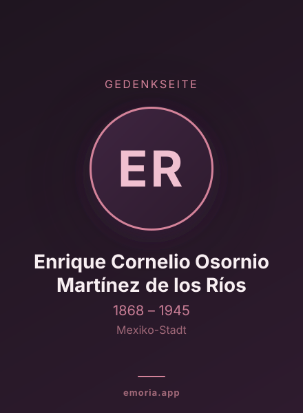 Gedenkportrait von Enrique Cornelio Osornio Martínez de los Ríos