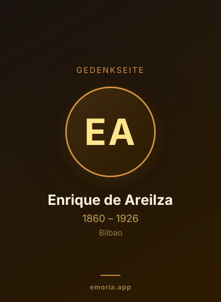 Gedenkportrait von Enrique de Areilza