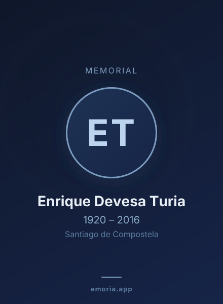Memorial portrait of Enrique Devesa Turia