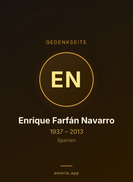 Gedenkportrait von Enrique Farfán Navarro