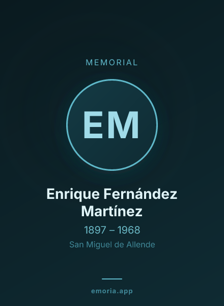 Memorial portrait of Enrique Fernández Martínez