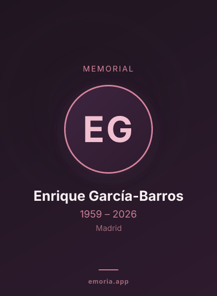 Memorial portrait of Enrique García-Barros