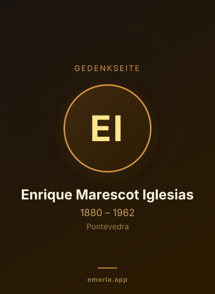 Gedenkportrait von Enrique Marescot Iglesias