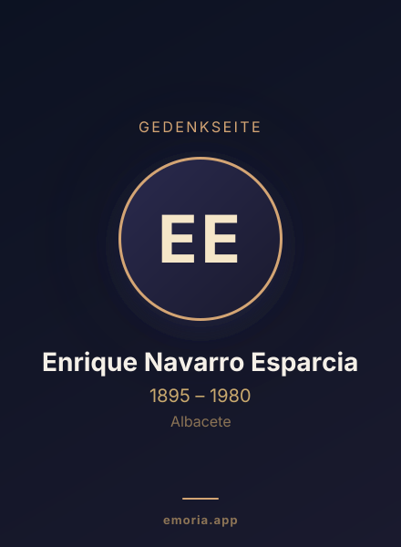 Gedenkportrait von Enrique Navarro Esparcia