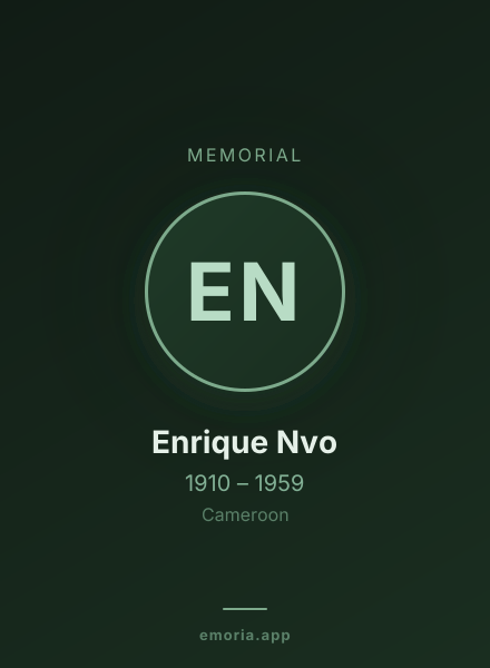 Memorial portrait of Enrique Nvo