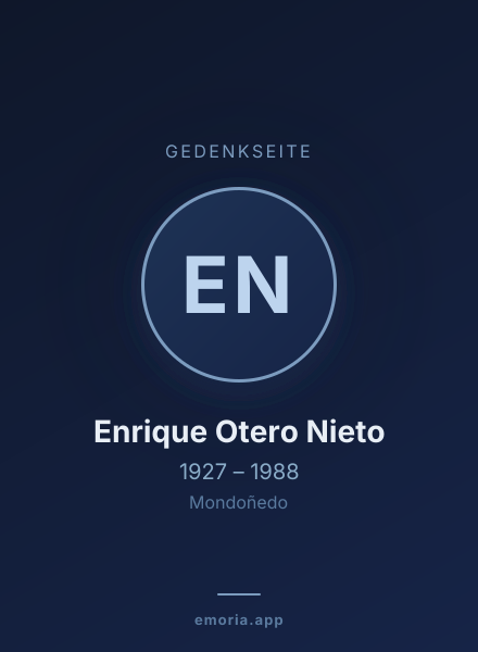 Gedenkportrait von Enrique Otero Nieto