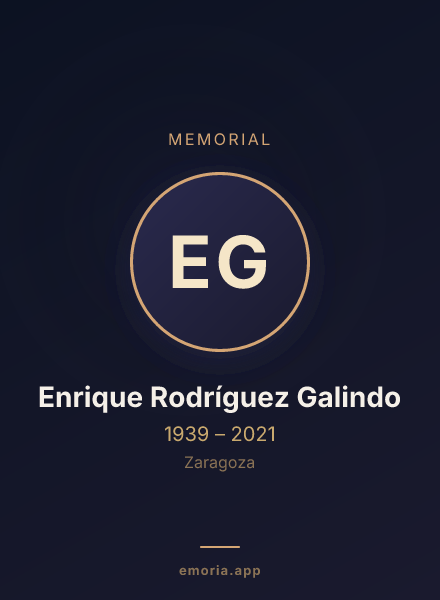 Memorial portrait of Enrique Rodríguez Galindo