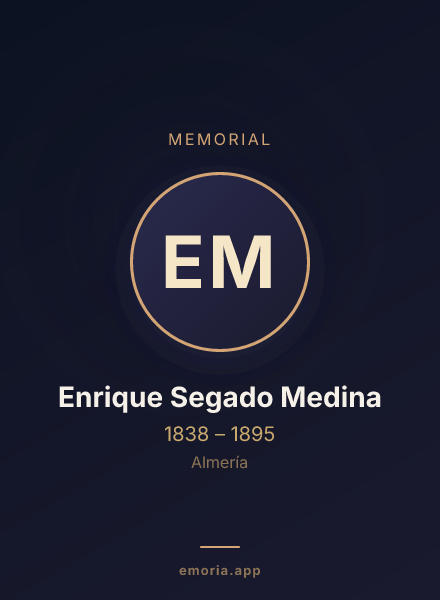 Memorial portrait of Enrique Segado Medina