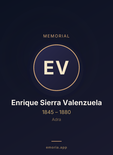Memorial portrait of Enrique Sierra Valenzuela