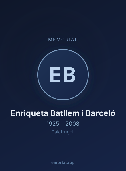 Memorial portrait of Enriqueta Batllem i Barceló