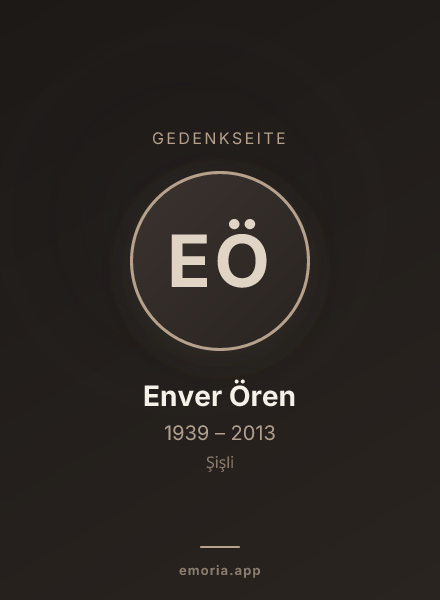 Gedenkportrait von Enver Ören