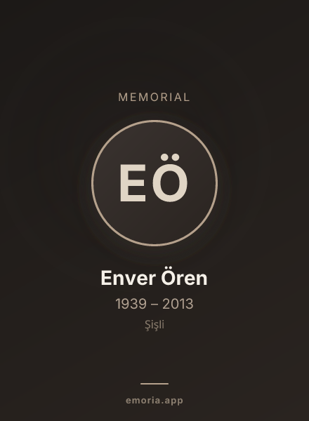 Memorial portrait of Enver Ören