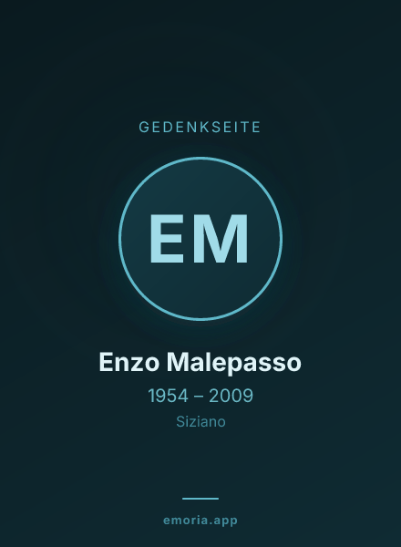Gedenkportrait von Enzo Malepasso