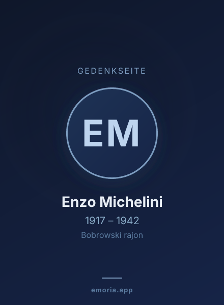 Gedenkportrait von Enzo Michelini