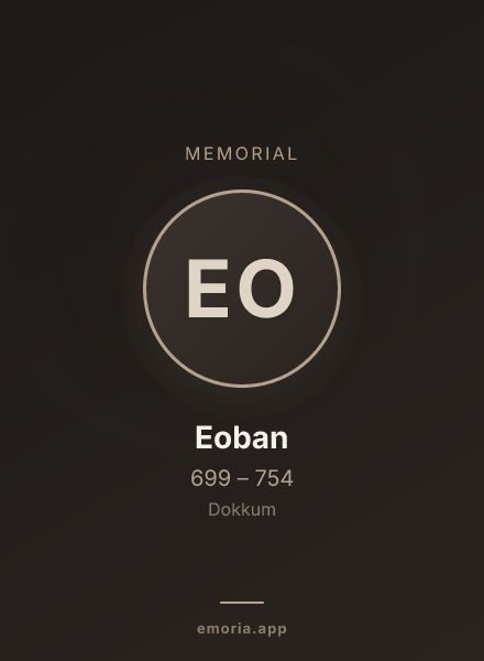 Memorial portrait of Eoban